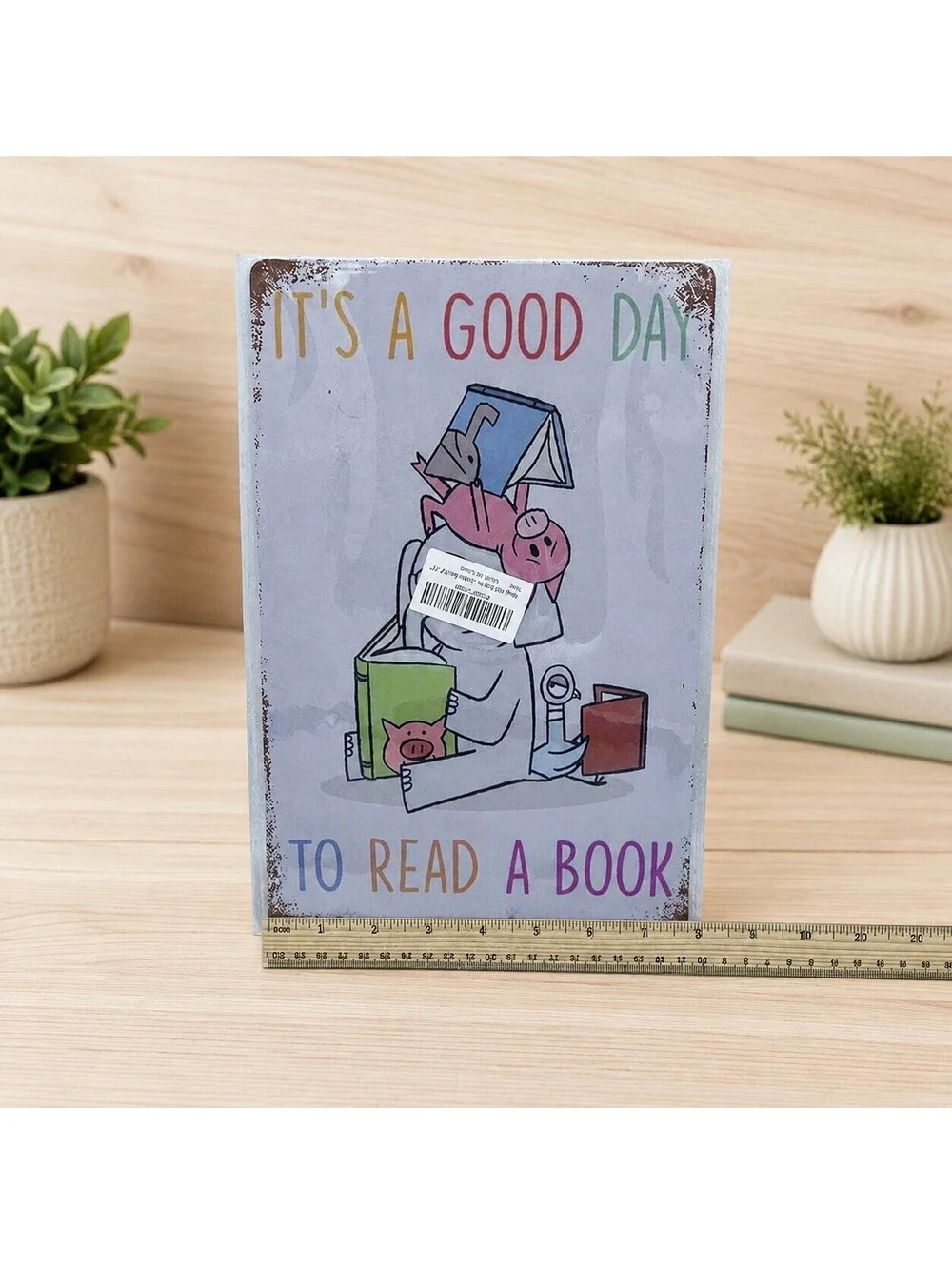 Good Day to Read a Book Metal Tin Sign 8x12 Reading Library Wall Decor New